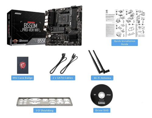 Msi B550m Pro-vdh Wifi Proseries (amd Am4, Ddr4) Placa Base