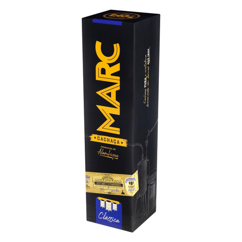 Imagem 2 de 3 de Cachaça Pura Cristalina Marc Clássica Caixa 700ml