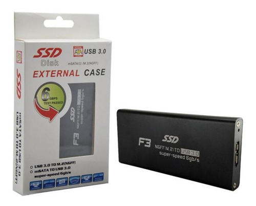 Case Gaveta Externa Ssd M2 Sata Usb 3.0 2242 2260 2280