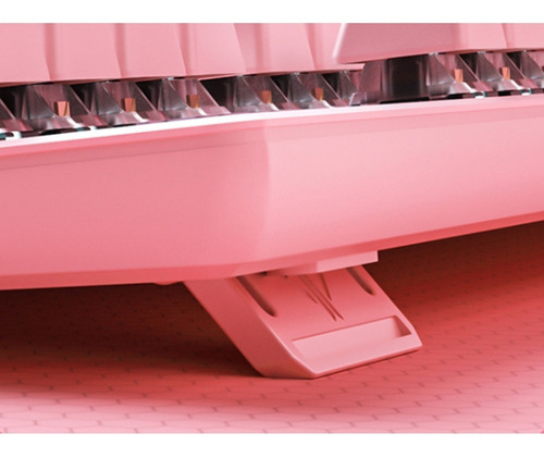 Imagen 5 de 6 de Teclado Mecanico Iluminado 104 Teclas Rosa Switch Red- Ajazz