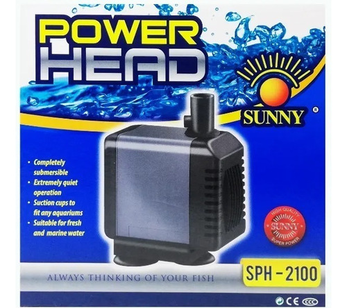 Bomba De Agua Sumergible 2000l/h 2m 36w Sunny