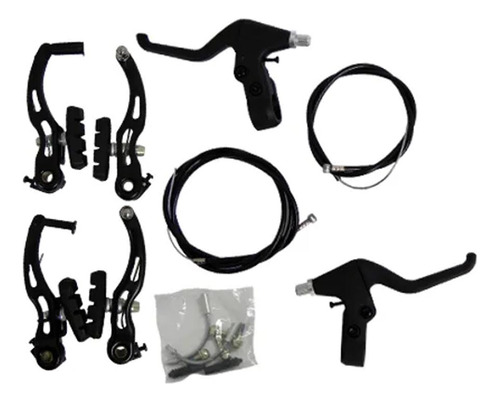 Juego Freno Ozono V-brake Aluminio C/manillas Winzip