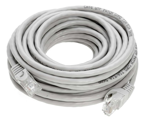 Cables Directos En Línea Gris Cable De Red Ethernet Cat6 De