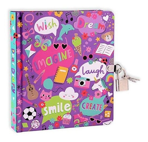 Mis Cosas Favoritas Lock And Key Diary Para Girls 208 P