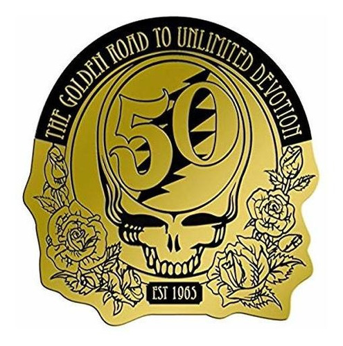 Sticker Metálico Dead 50th Anniversary Gold 4 