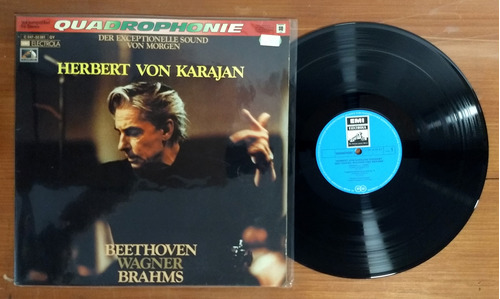 Von Karajan Beethoven Wagner Brahms 1972 Disco Lp Alemania