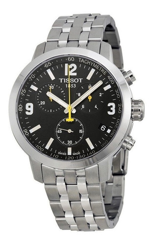 Relógio Tissot Prc 200 T055.417.11.057.00 Preto Aço Original