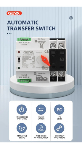Interruptor Ats Transferencia Automática 40a Monofásico (g)