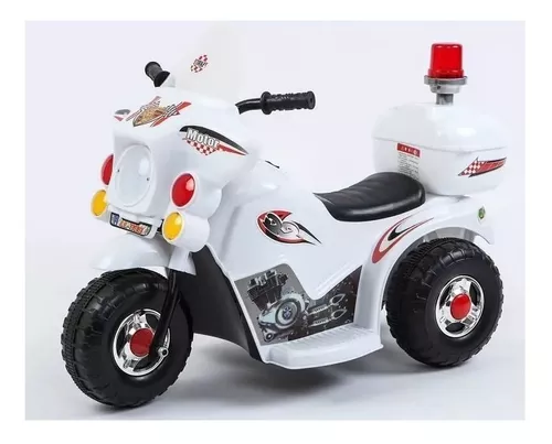 Moto 3 Ruedas A Bateria Niño 6v Policia Love 3006 Distrimica