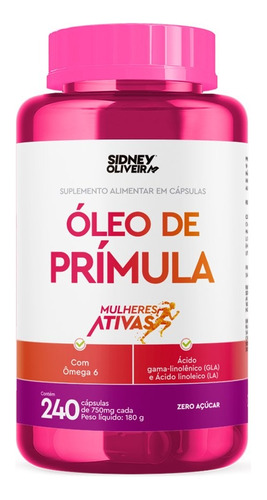 Oleo De Primula 240 Capsulas Mulheres Ativas Sabor Sem Sabor