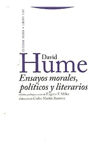 Ensayos Morales, Politicos Y Literarios - David Hume