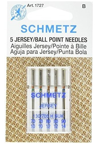 Aguja De Coser 25 Schmetz Surtido Jersey Ball Point Agujas P