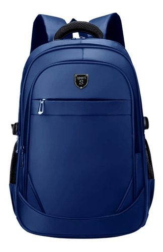 Mochila Escolar Reforcada Notebook 15' Masculino/feminino Cor Azul