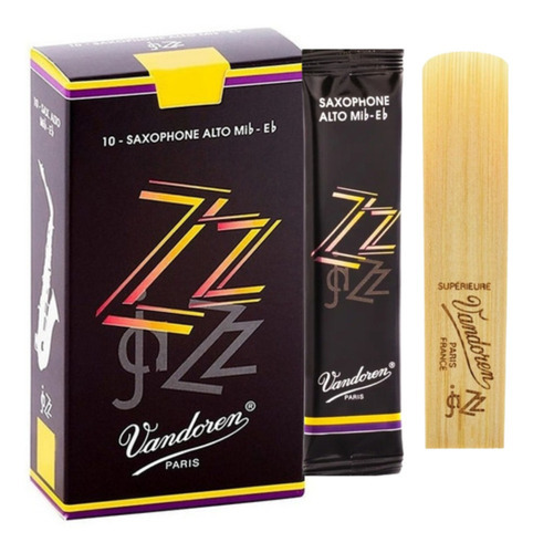 Caixa 10 Palhetas Sax Alto Vandoren Zz Jazz 2