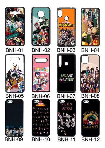 Funda Boku No Hero Compatible Con Tecno Spark Pova Infinix Negro Spark Go 2025 / Go 1