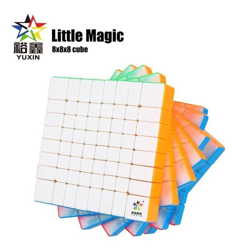 Imagem 4 de 5 de Cubo Mágico 8x8x8 Yuxin Little Magic Colorido Pronta Entrega