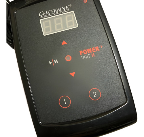 Fonte Cheyenne P/ Máquinas Tattoo E Dermógrafo + Adaptador Cor Preto