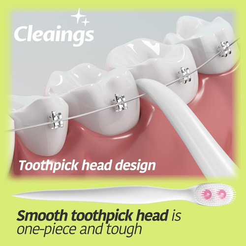 Mini Cepillos De Dientes Disisibles Con Dos Perlas De Pasta
