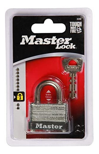 Candado Master Lock Modelo 22d, 38 Mm Ancho, 16 Mm Abertura