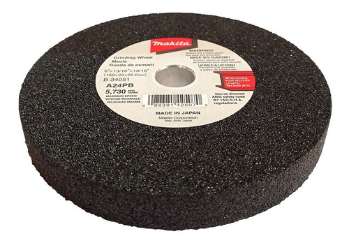 Rueda Esmeril Makita 150 Mm Para Metales P/ Amoladora Recta