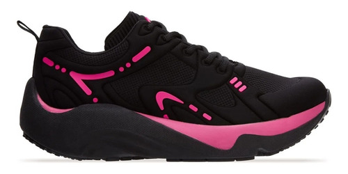 Tenis Deportivo Mujer Negro Fitness Sport Aerobic Curva And