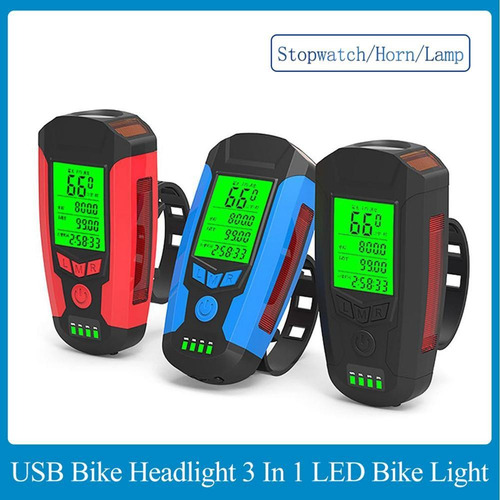 Para Juego De Lámparas Para Bicicleta Usb Recargable /