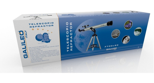 Imagen 2 de 3 de Telescopio Refractor F700x60 Astronómico Galileo Original