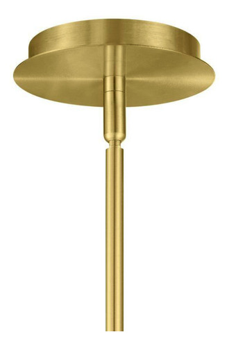 Lampara De Techo 4 Luces Dorado Moderno En Circulo