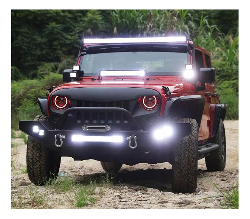Par Bases Porta Faros Auxiliares Parabrisas Jeep Wrangler Jk
