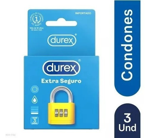Condones Durex Extra Seguro X3u