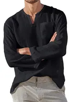 Comprar Camisas Casuales De Algodón Y Lino Para Hombre, Camisas, Cam