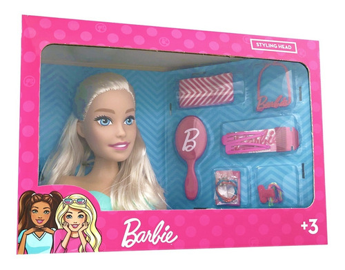 Imagem 6 de 7 de Busto Barbie Styling Head Faces Maquiagem E Acessórios Pupee