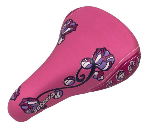 Asiento Para Bicicleta Infantil Rieles De Acero Diseño Niña