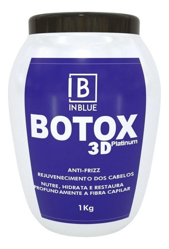 Btox 3d Platinum Inblue 1kg Tratamento Antifrizz E Matizador