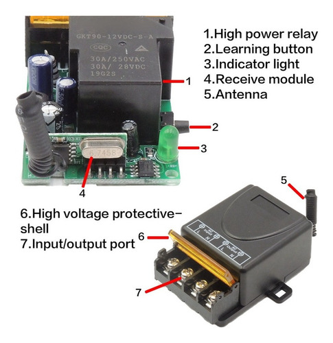 . Interruptor De Control Remoto De Bomba De Agua De 433 Mhz