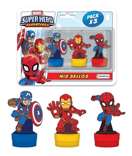 Imagen 1 de 1 de Pack Sellitos Infantiles Disney Frozen - Pixar Sellos