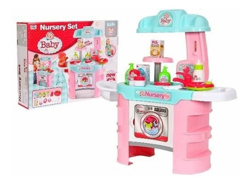 Comedor Lavadora Cocina Set Bebé 008-910 Juego Chef Niña