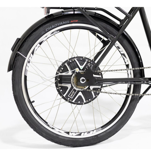 Bicicleta Elétrica 48v 13ah Confort Preta Com Cestinha