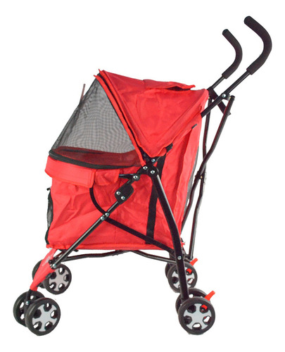 Línea Pet Stroller Plus Dog Premium para perros y gatos, color rojo