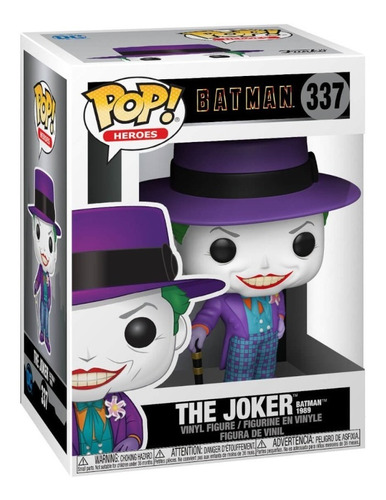 Funko Pop Heores: Batman 1989 - The Joker Jack Nicholson