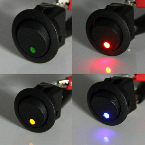 Interruptor Llave De Luz Con Led Testigo  Colores Led Ecia