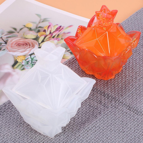 Molde De Silicona Caja De Almacenamiento De Joyería Diy