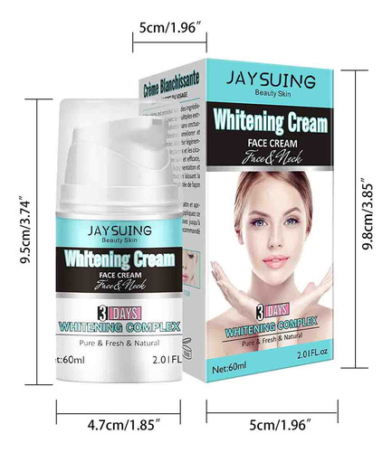 Crema Facial V Skin Care Hidratante, Iluminadora Y Shr 2002