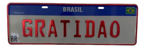 Placa Decorativa De Metal | Estilo Carro Personalizada