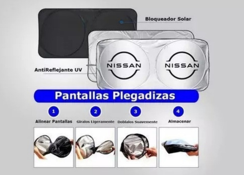Cubre Sol Protector Solar Nissan Sentra 2015 A Medida T1 ,,