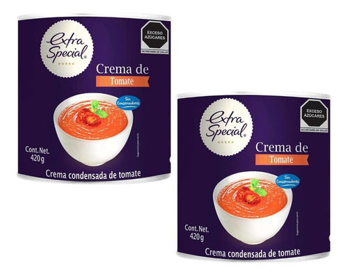 2 Crema Extra Special Condensada De Tomate 420g En Lata