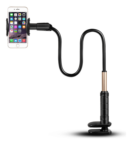 Soporte Negro 90cm Multifuncional Para Celular Giratorio