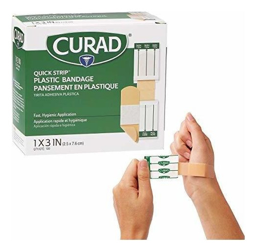 Vendas Adhesivas De Plástico Curad Quick Strip Con Envol