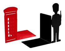 Comprar Aparador De Livros Londres E Soldado De Aço Geguton Cor Vermelho E Preto