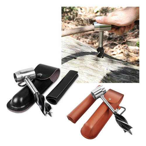 (bn) Survival Settlers Tool Bushcraft, Barrena Manual Para M